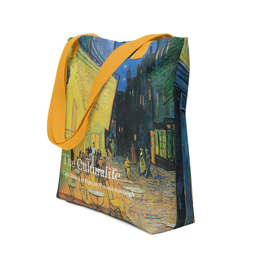 Tote bag - Café Terrace at Night by Vincent van Gogh - The CulturalifeAccessoriesartCultureimpressionism