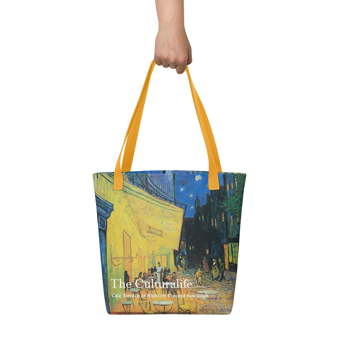 Tote bag - Café Terrace at Night by Vincent van Gogh - The CulturalifeAccessoriesartCultureimpressionism