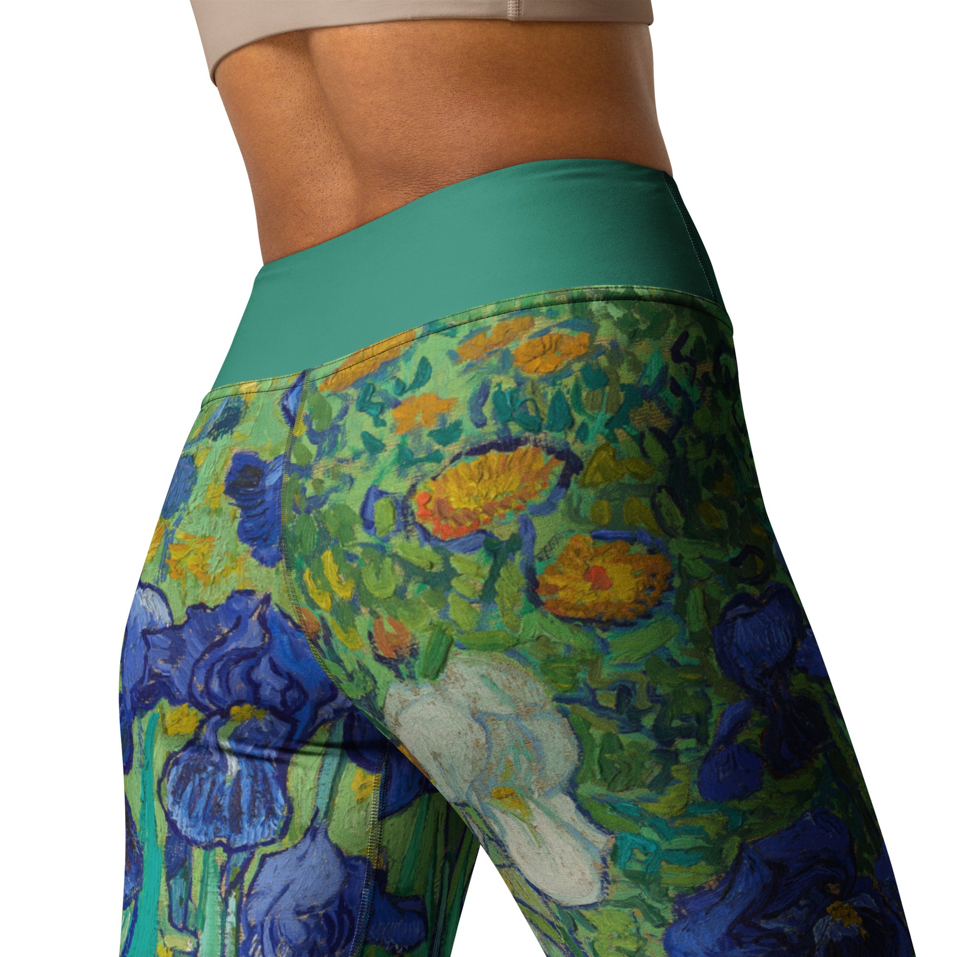 Yoga Leggings - Irises by Vincent van Gogh - The CulturalifeApparel