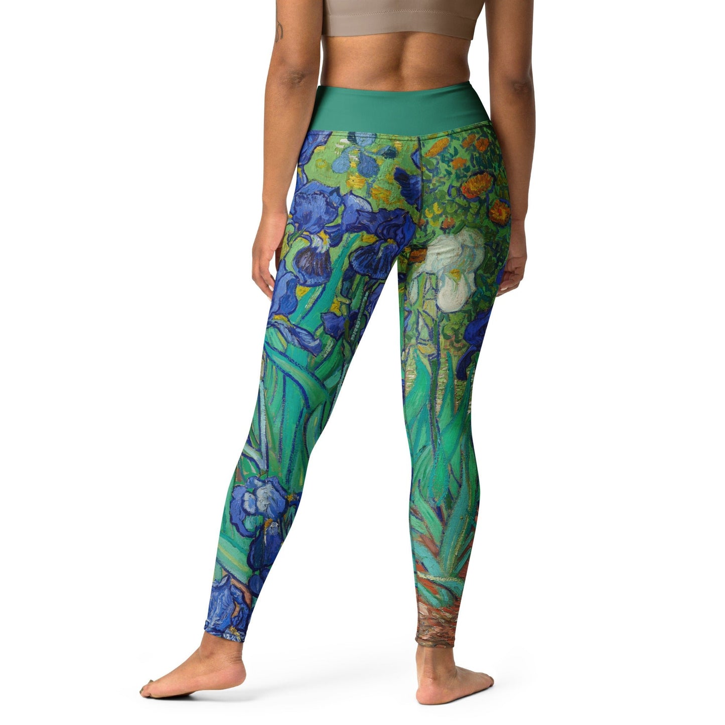 Yoga Leggings - Irises by Vincent van Gogh - The CulturalifeApparel