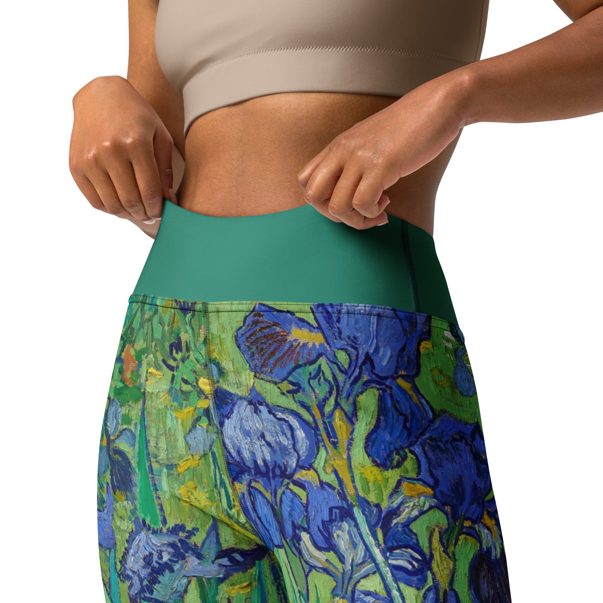 Yoga Leggings - Irises by Vincent van Gogh - The CulturalifeApparel