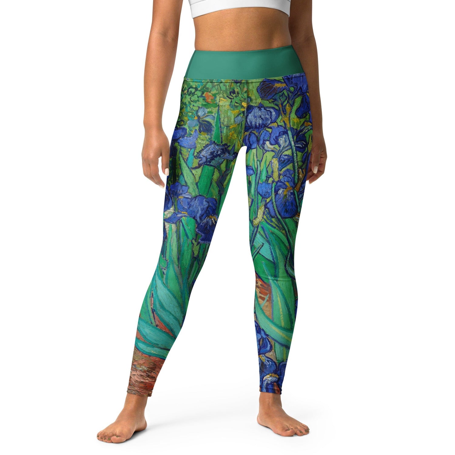 Yoga Leggings - Irises by Vincent van Gogh - The CulturalifeApparel