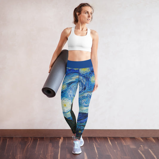 Yoga Leggings - The Starry Night by Vincent van Gogh