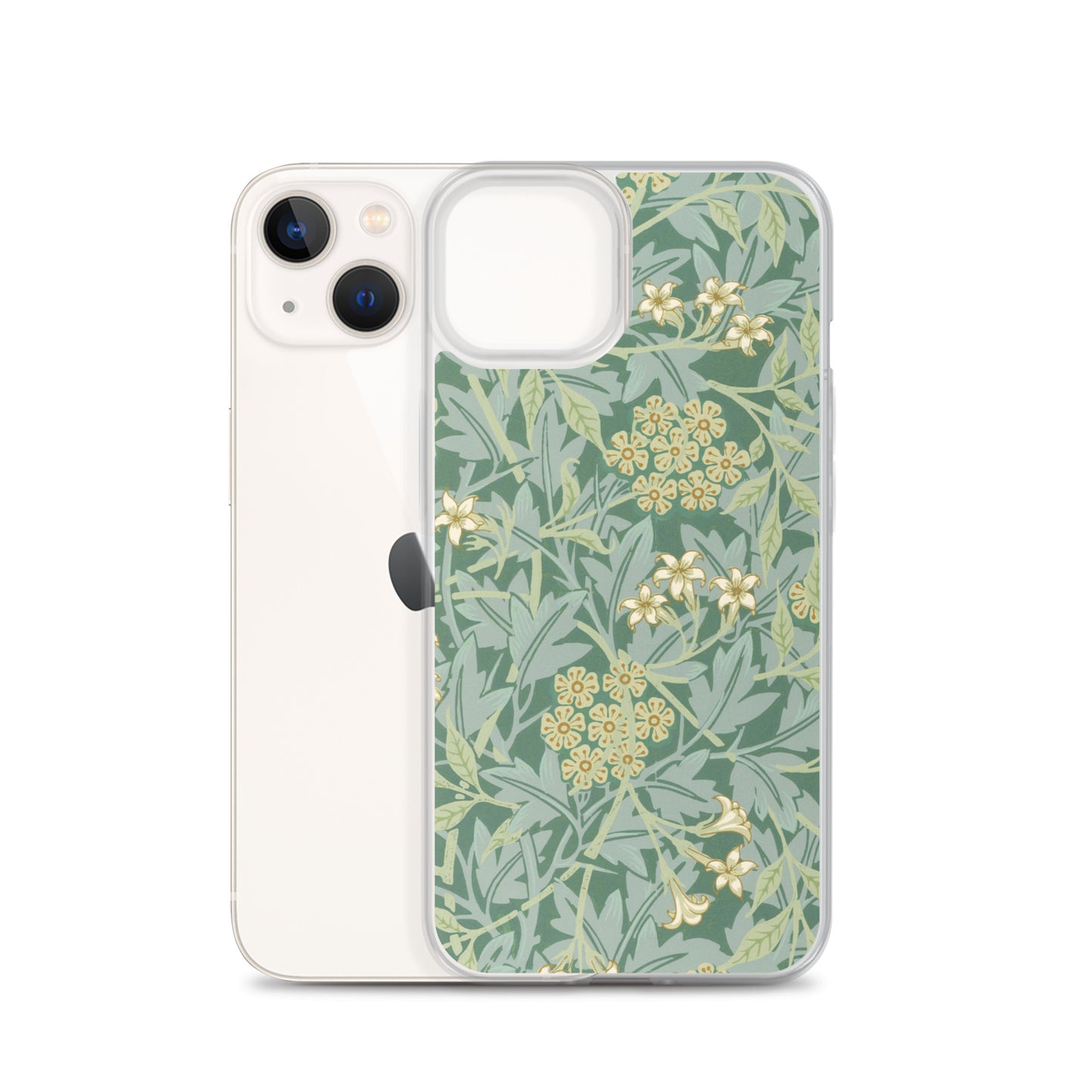 Clear Case for iPhone®  - Jasmine Pattern by William Morris