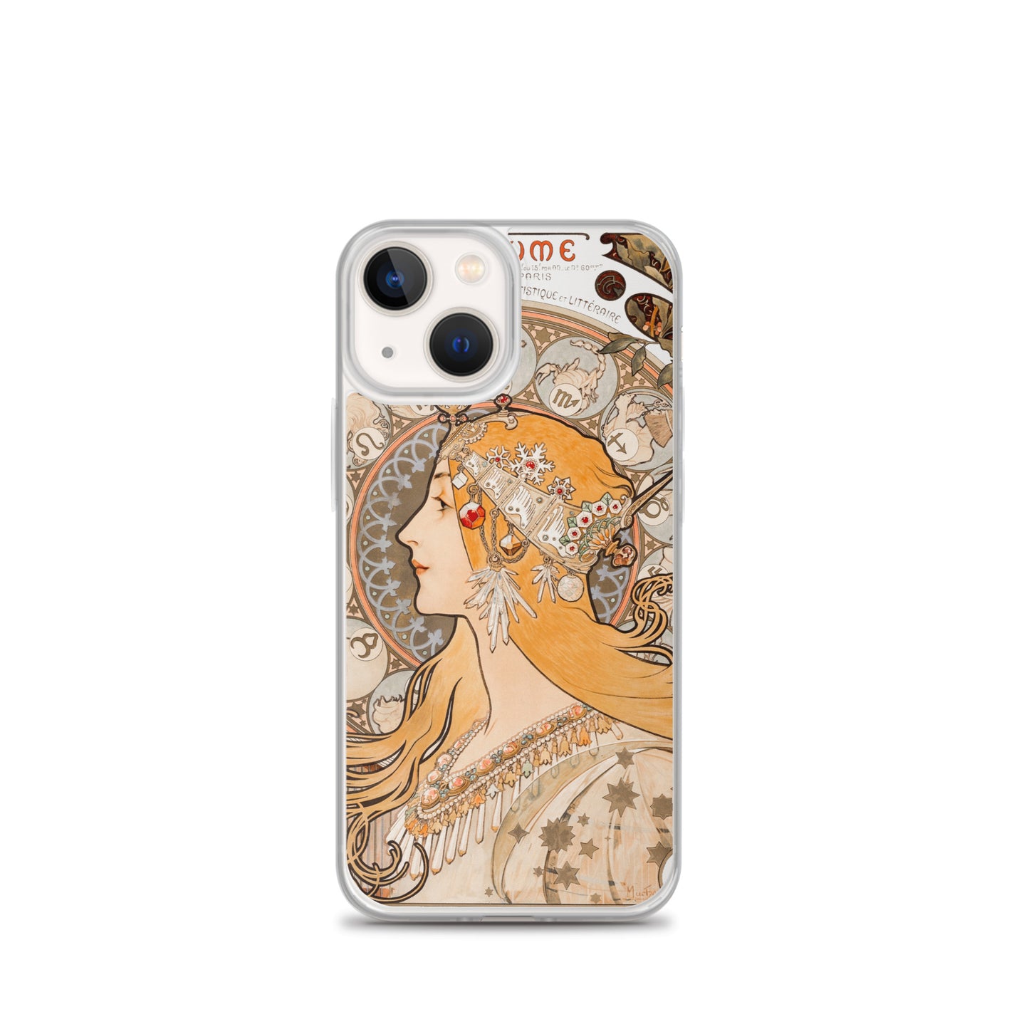 Clear Case for iPhone® - Zodiaque or La Plume by Alphonse Maria Mucha