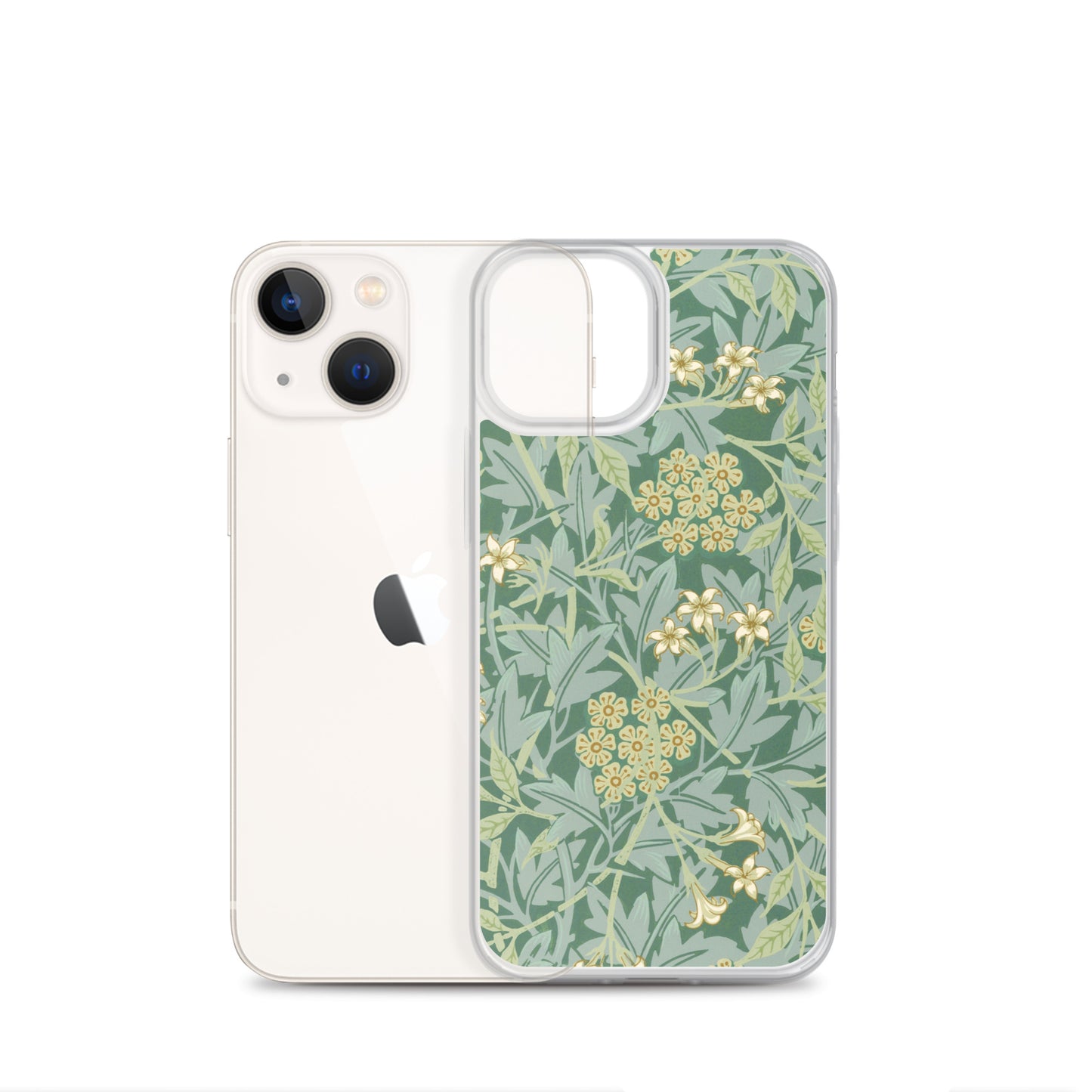 Clear Case for iPhone®  - Jasmine Pattern by William Morris