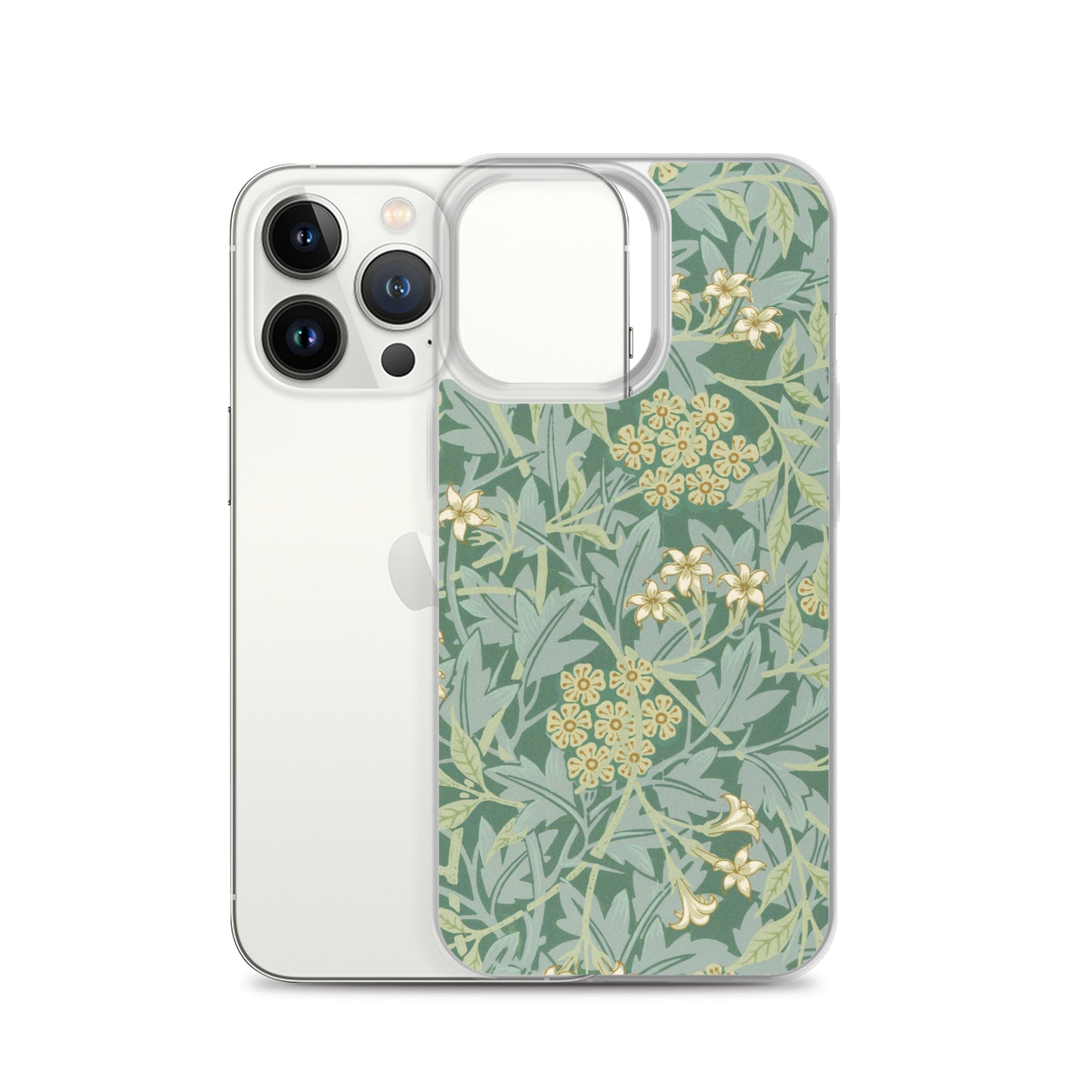 Clear Case for iPhone®  - Jasmine Pattern by William Morris