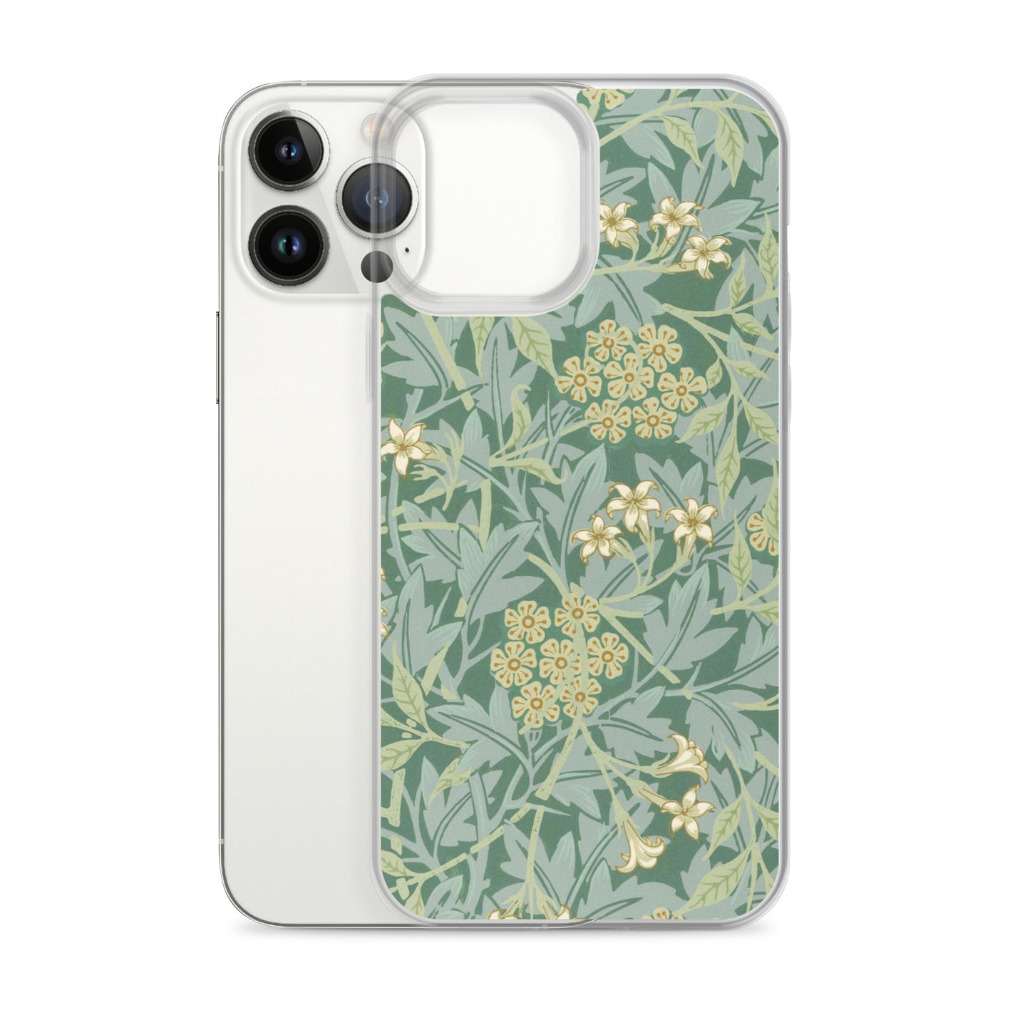 Clear Case for iPhone®  - Jasmine Pattern by William Morris