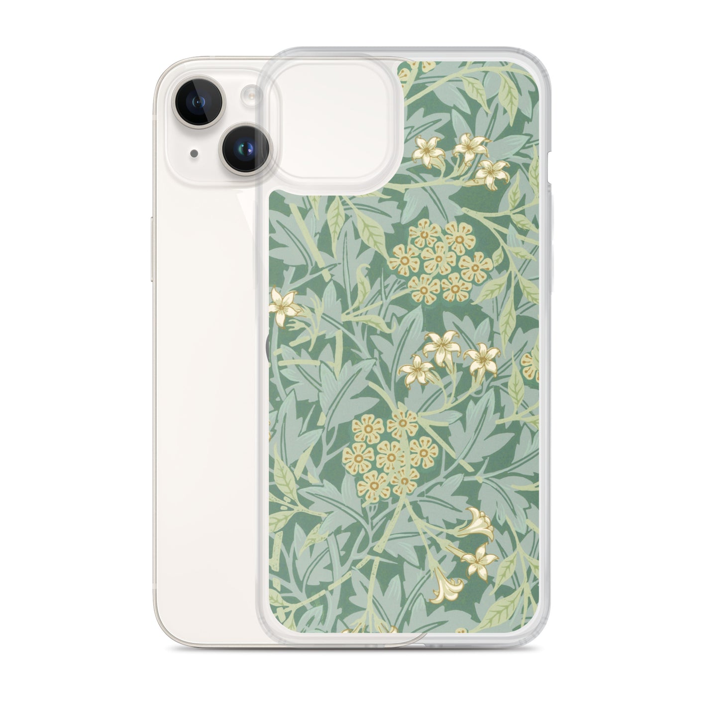 Clear Case for iPhone®  - Jasmine Pattern by William Morris