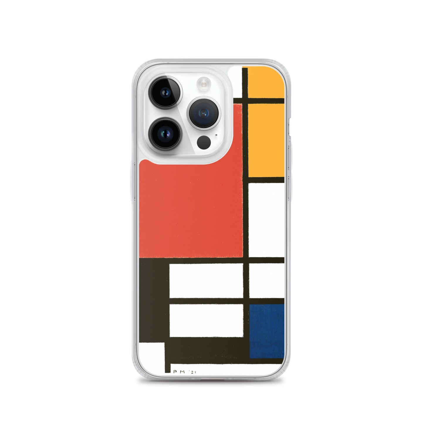 Clear Case for iPhone® - Composition with Red, Yellow, Blue, and Black by Piet Mondrian