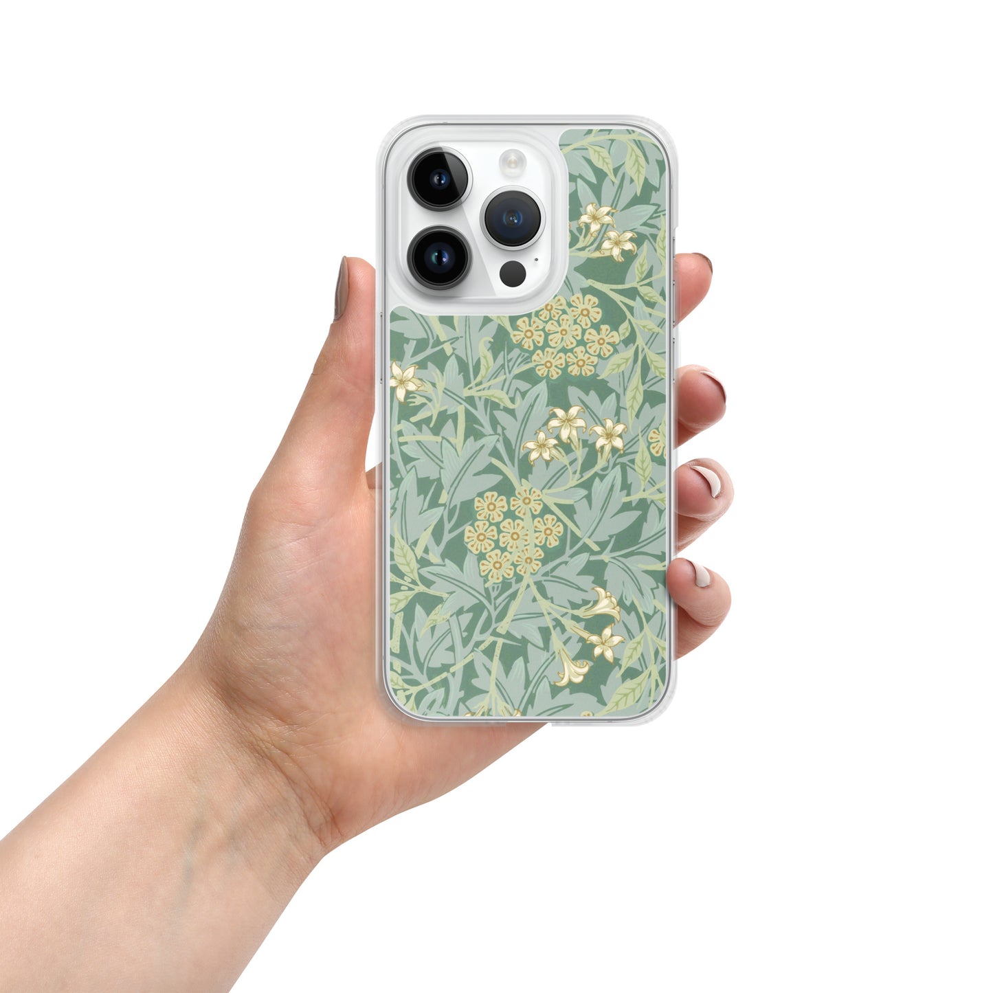 Clear Case for iPhone® - Jasmine Pattern by William Morris - The CulturalifeAccessories