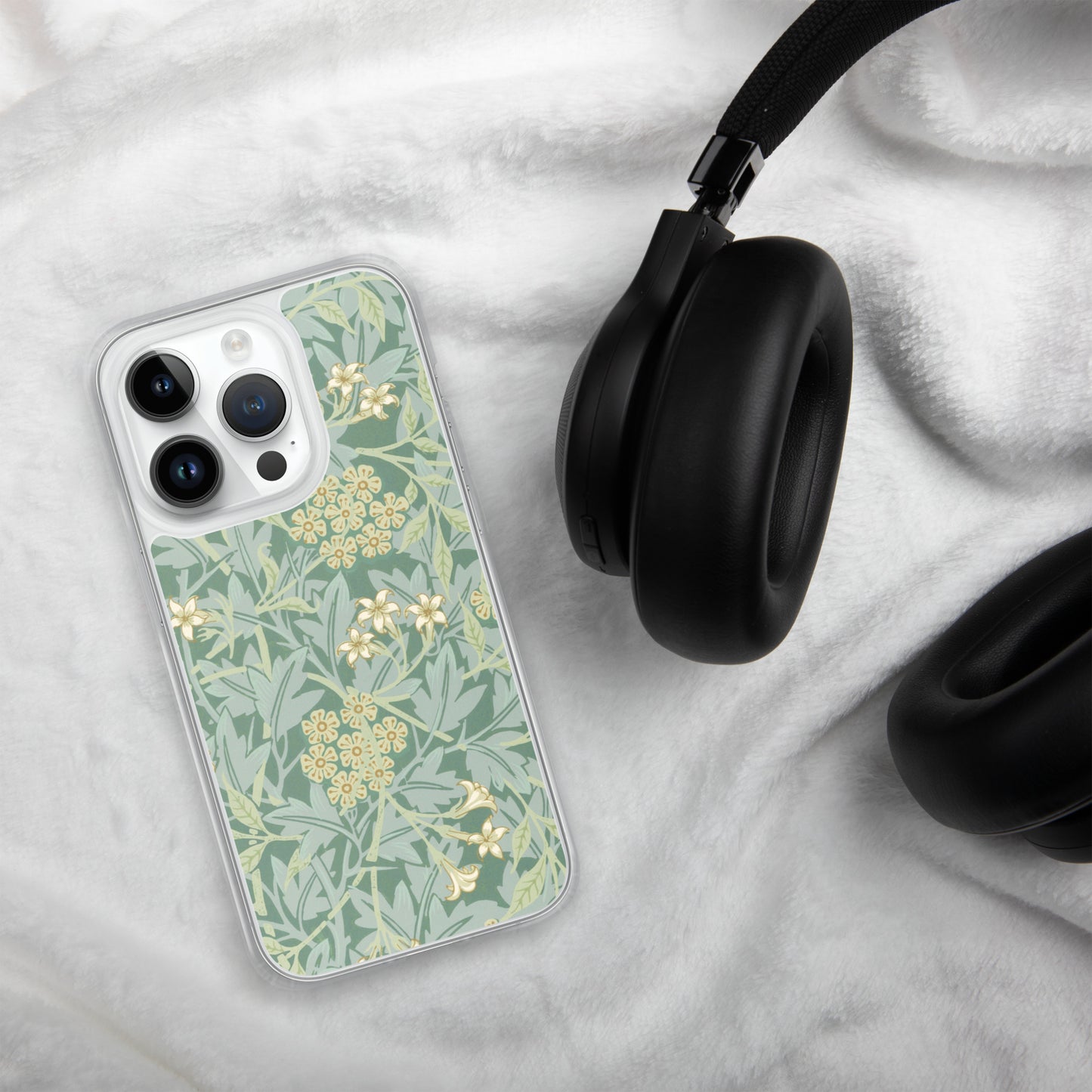 Clear Case for iPhone® - Jasmine Pattern by William Morris - The CulturalifeAccessories