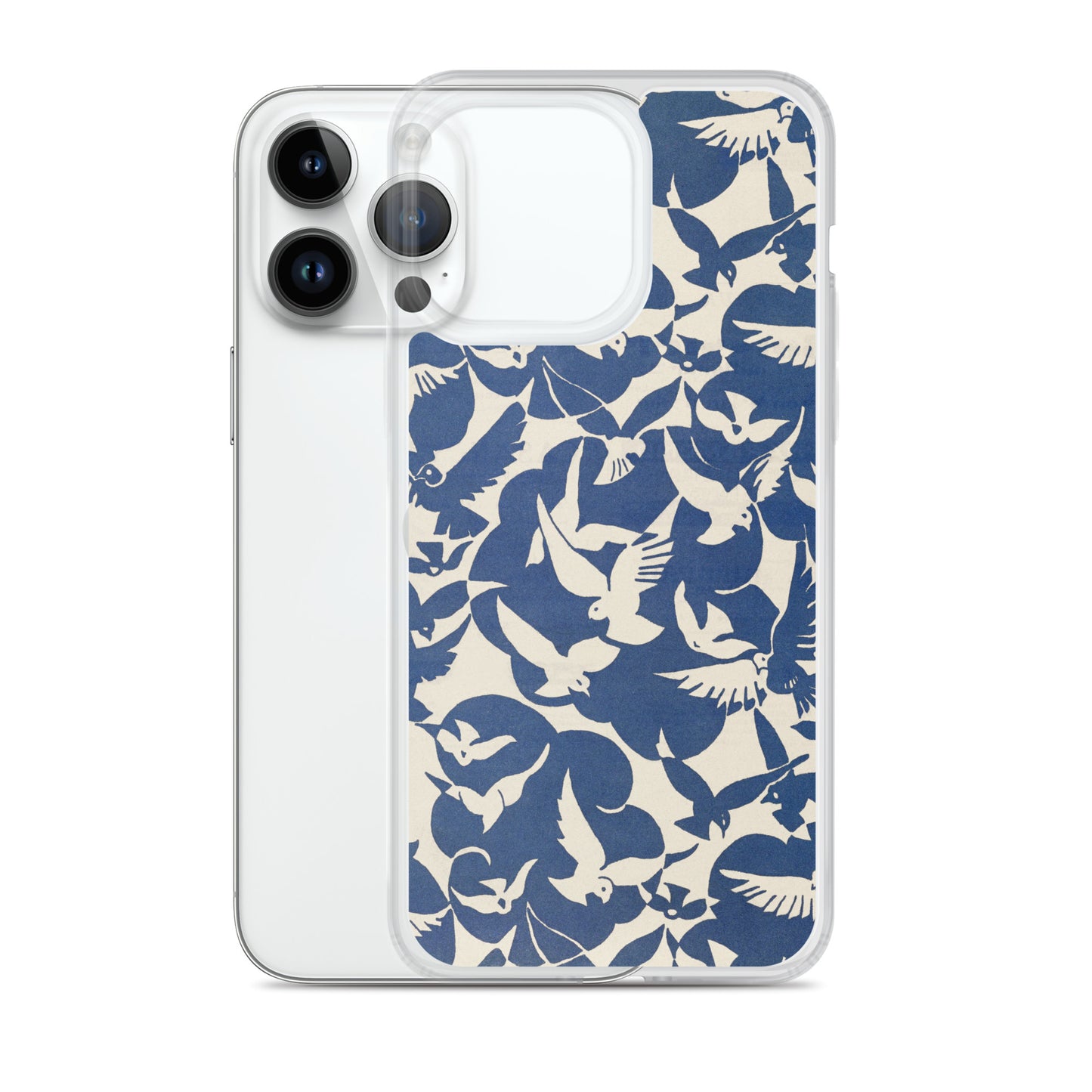 Clear Case for iPhone® - Pigeons in White and Blue from Rijksmuseum