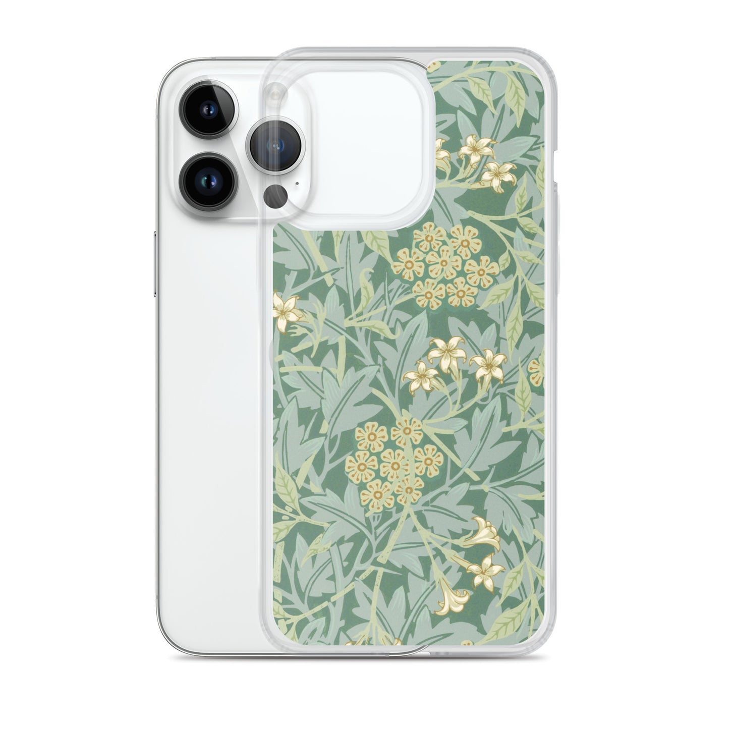 Clear Case for iPhone®  - Jasmine Pattern by William Morris