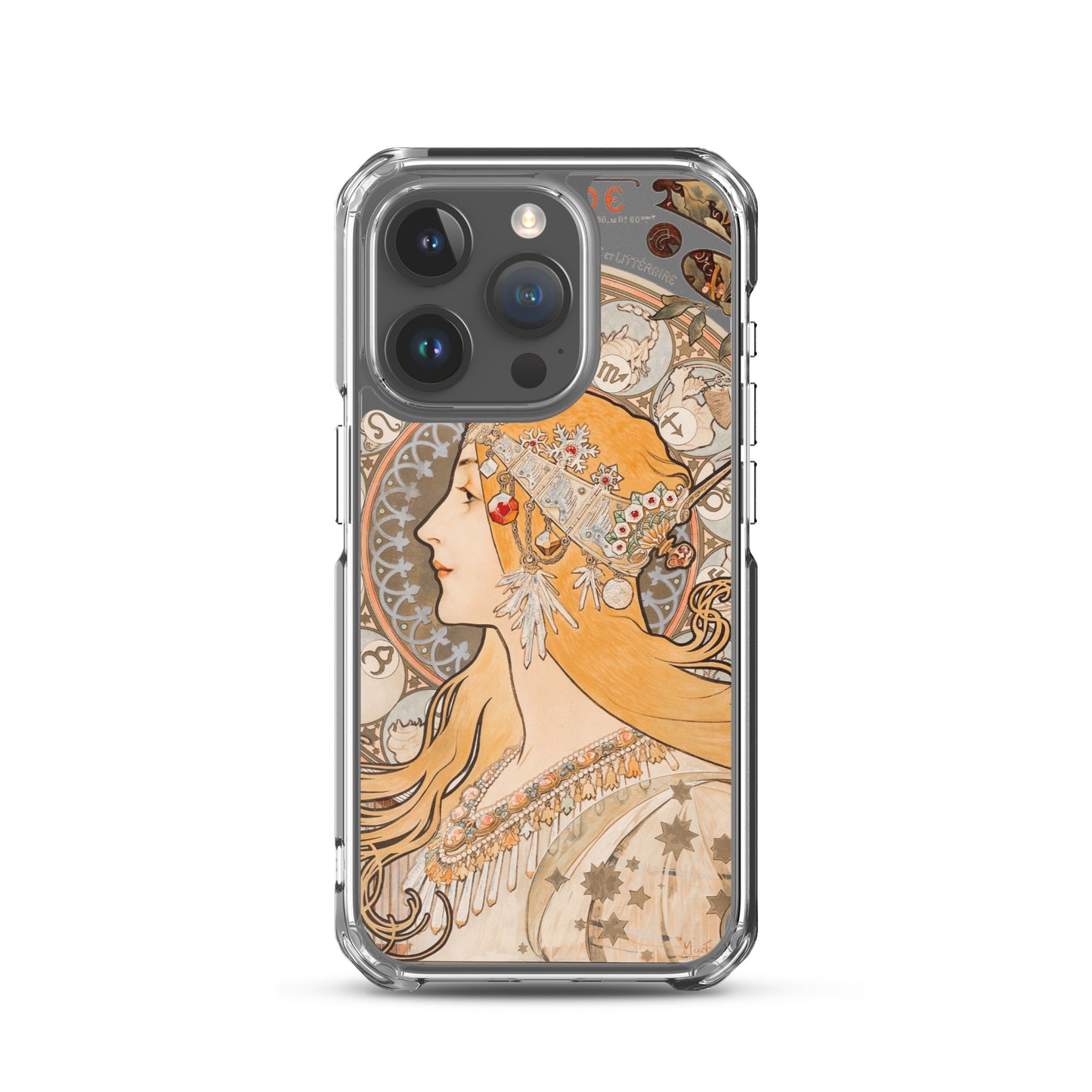 Clear Case for iPhone® - Zodiaque or La Plume by Alphonse Maria Mucha