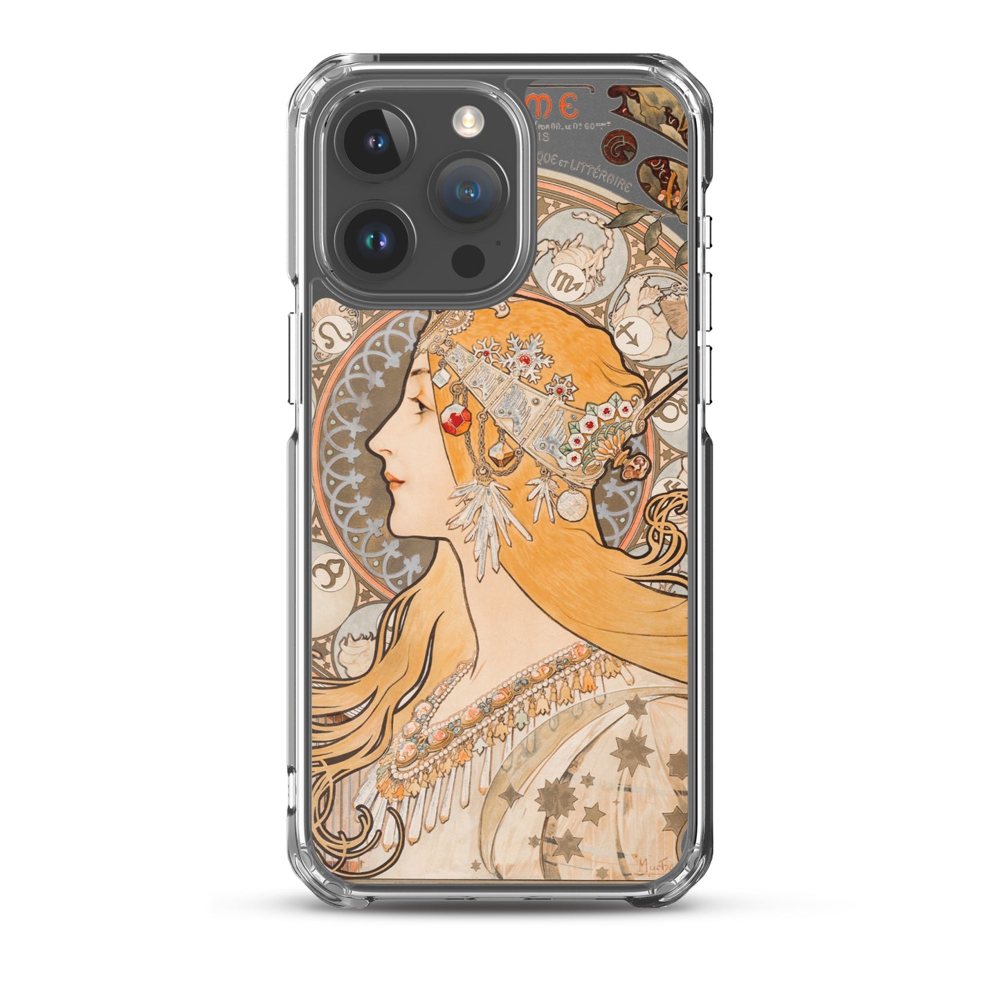 Clear Case for iPhone® - Zodiaque or La Plume by Alphonse Maria Mucha