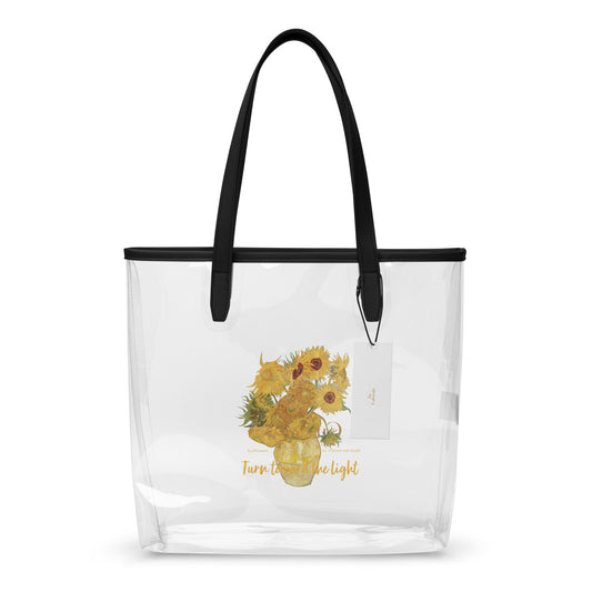 Clear tote bag - Sunflowers by Vincent van Gogh - The Culturalife