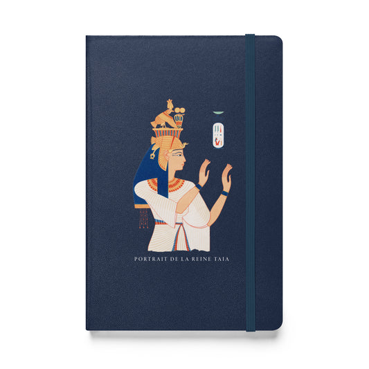 Hardcover bound notebook - Portrait of Queen Tiye, wife of Amenhotep III - The Culturalife