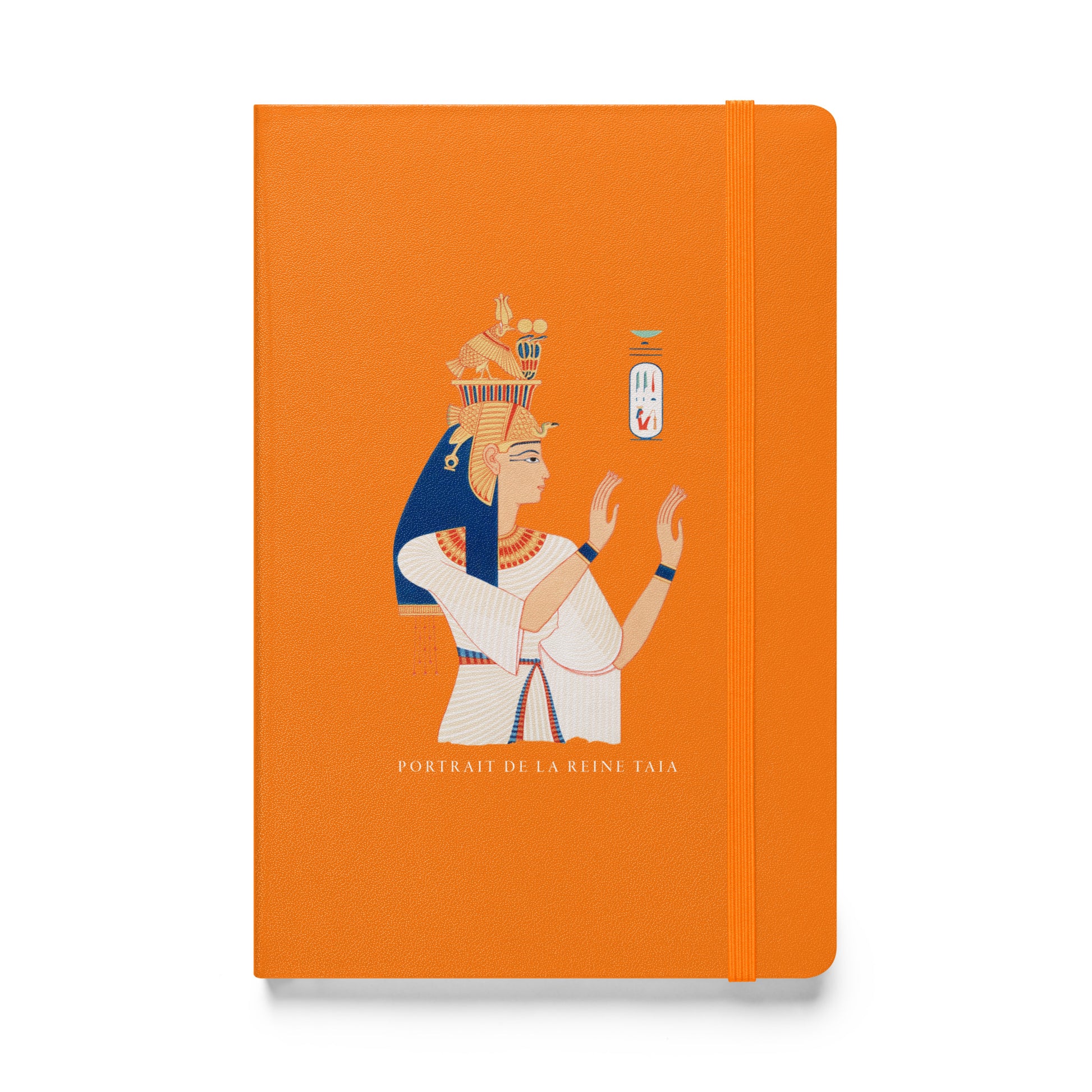 Hardcover bound notebook - Portrait of Queen Tiye, wife of Amenhotep III - The Culturalife