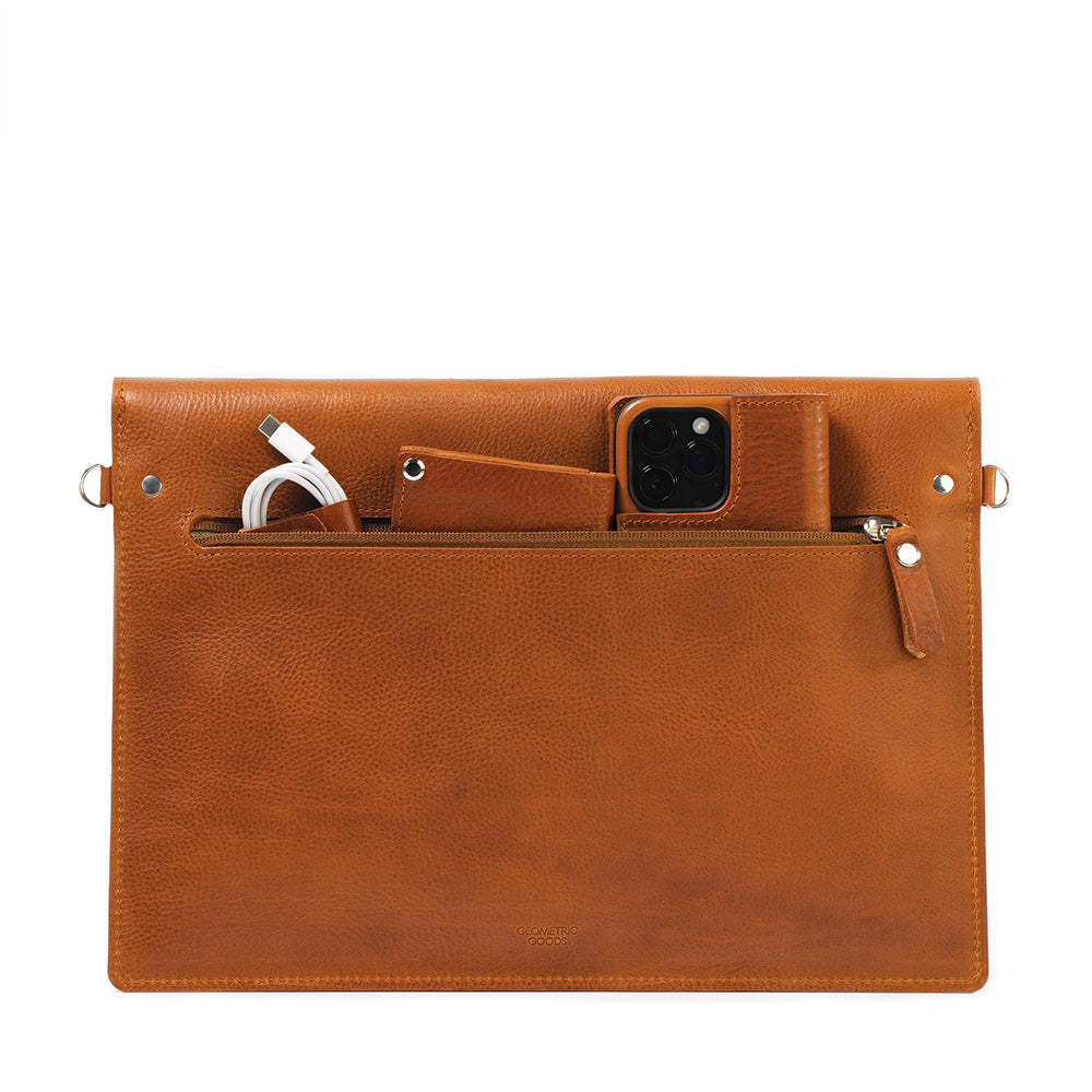 Leather Bag for MacBook with Adjustable Strap-1