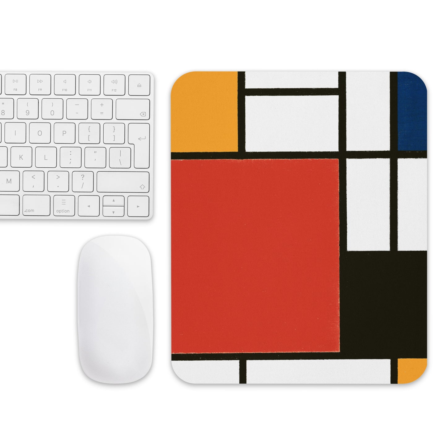 Mouse pad - Composition with Red, Yellow, Blue, and Black by Piet Mondrian