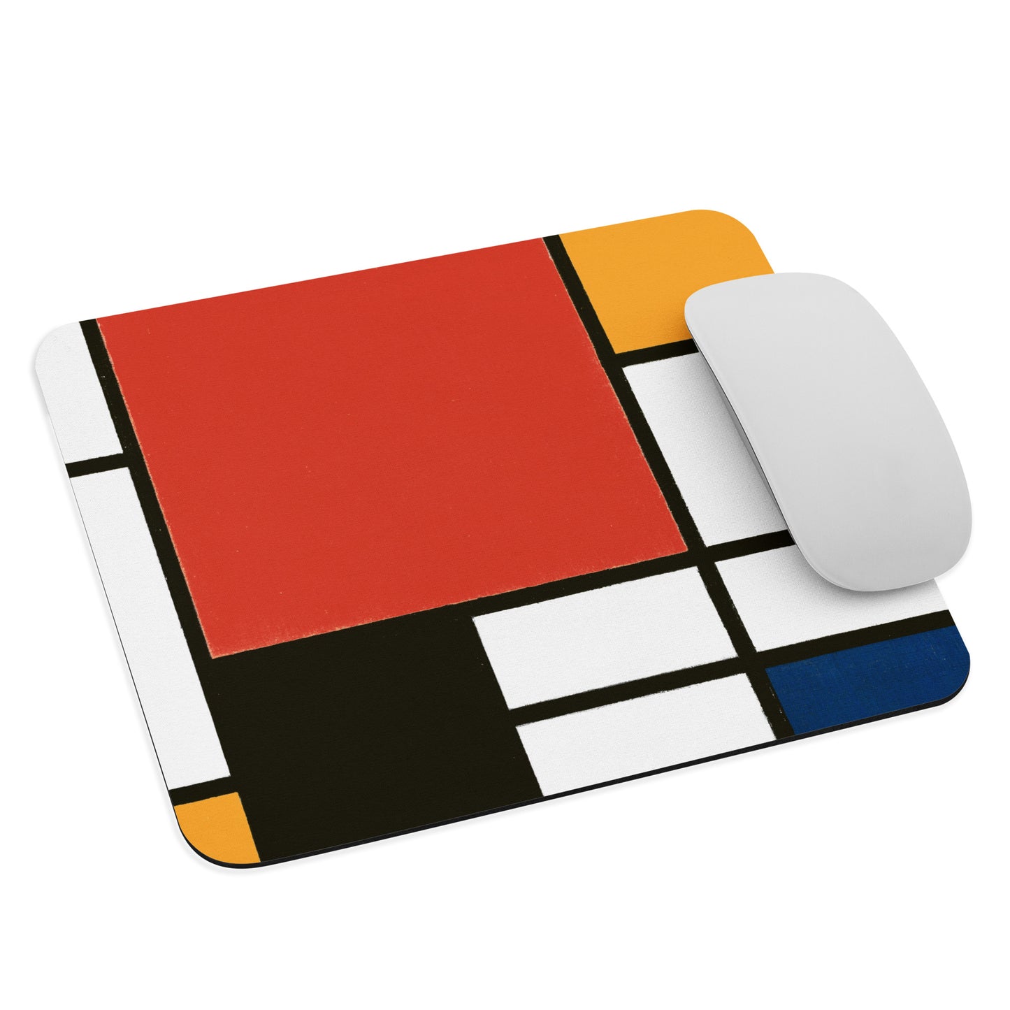 Mouse pad - Composition with Red, Yellow, Blue, and Black by Piet Mondrian