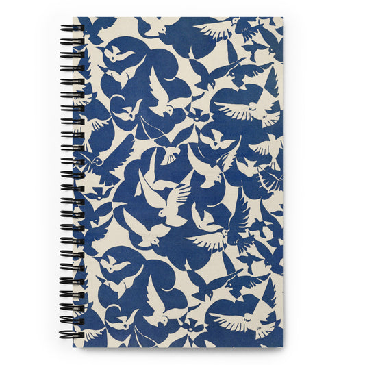 Spiral notebook - Pigeons in White and Blue from Rijksmuseum