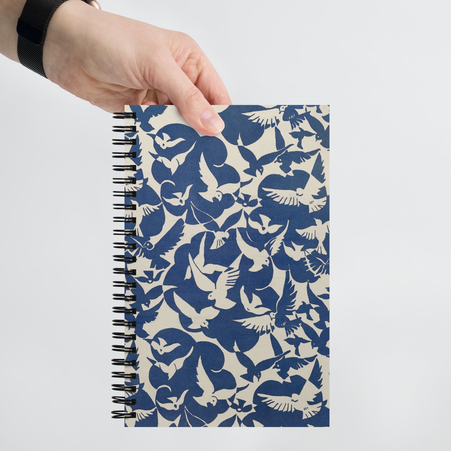 Spiral notebook - Pigeons in White and Blue from Rijksmuseum