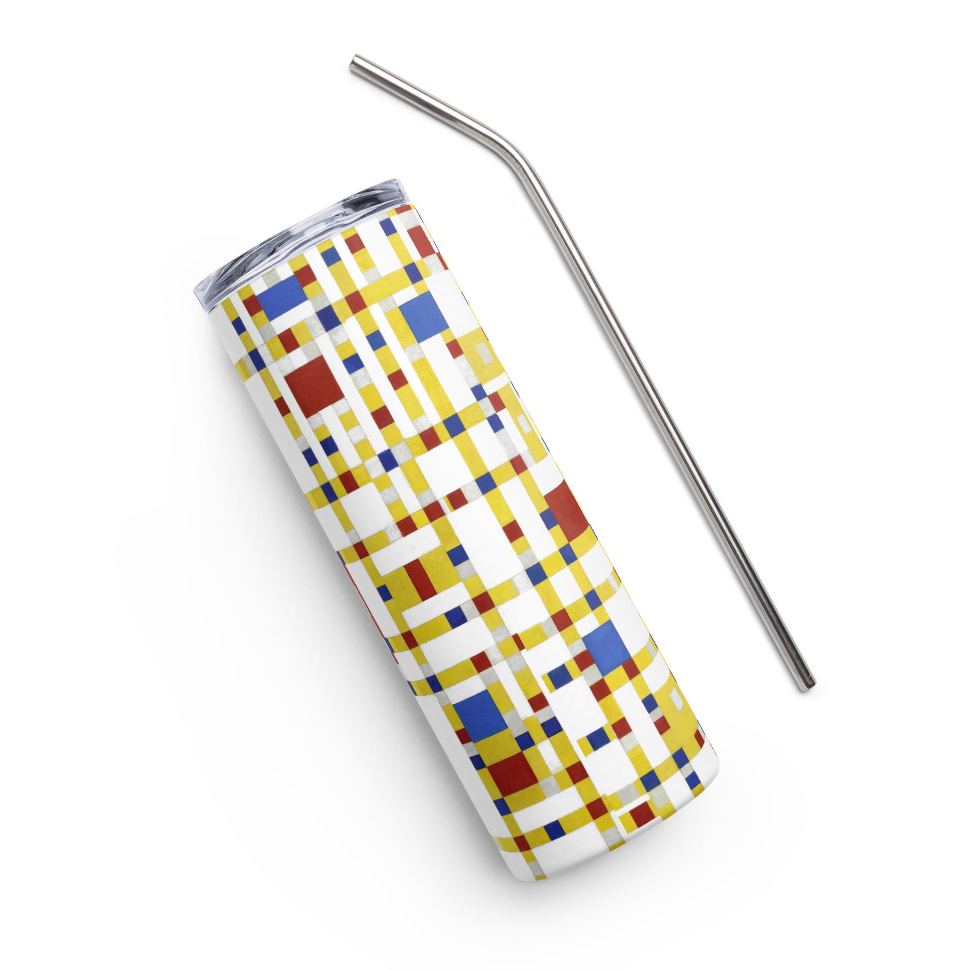 Stainless steel tumbler - Broadway Boogie-Woogie by Piet Mondrian - The Culturalife