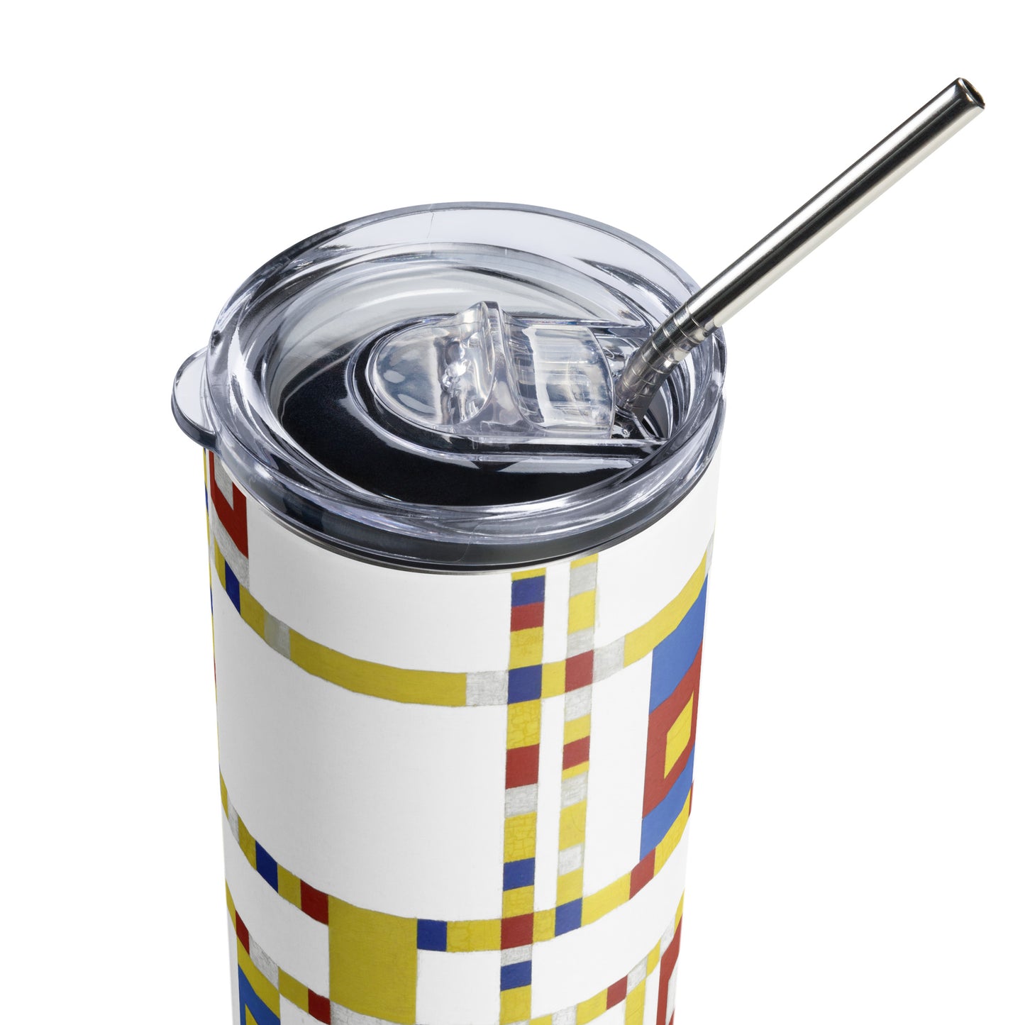 Stainless steel tumbler - Broadway Boogie-Woogie by Piet Mondrian - The Culturalife