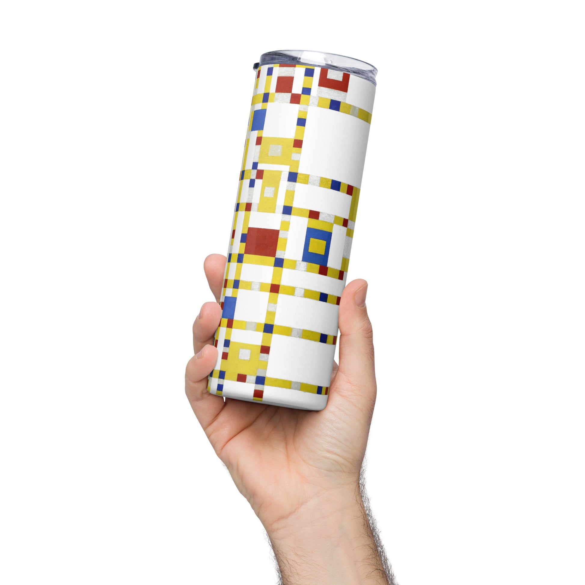 Stainless steel tumbler - Broadway Boogie-Woogie by Piet Mondrian - The Culturalife