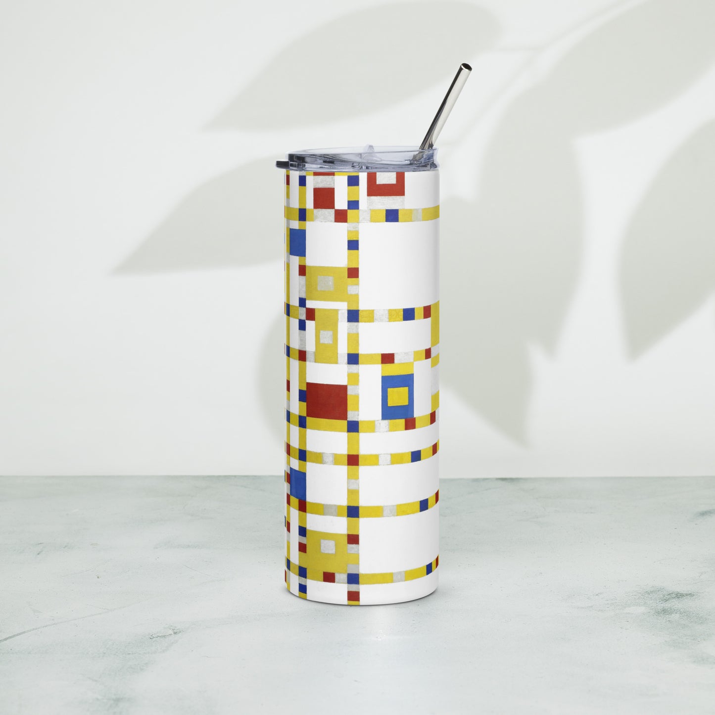 Stainless steel tumbler - Broadway Boogie-Woogie by Piet Mondrian - The Culturalife