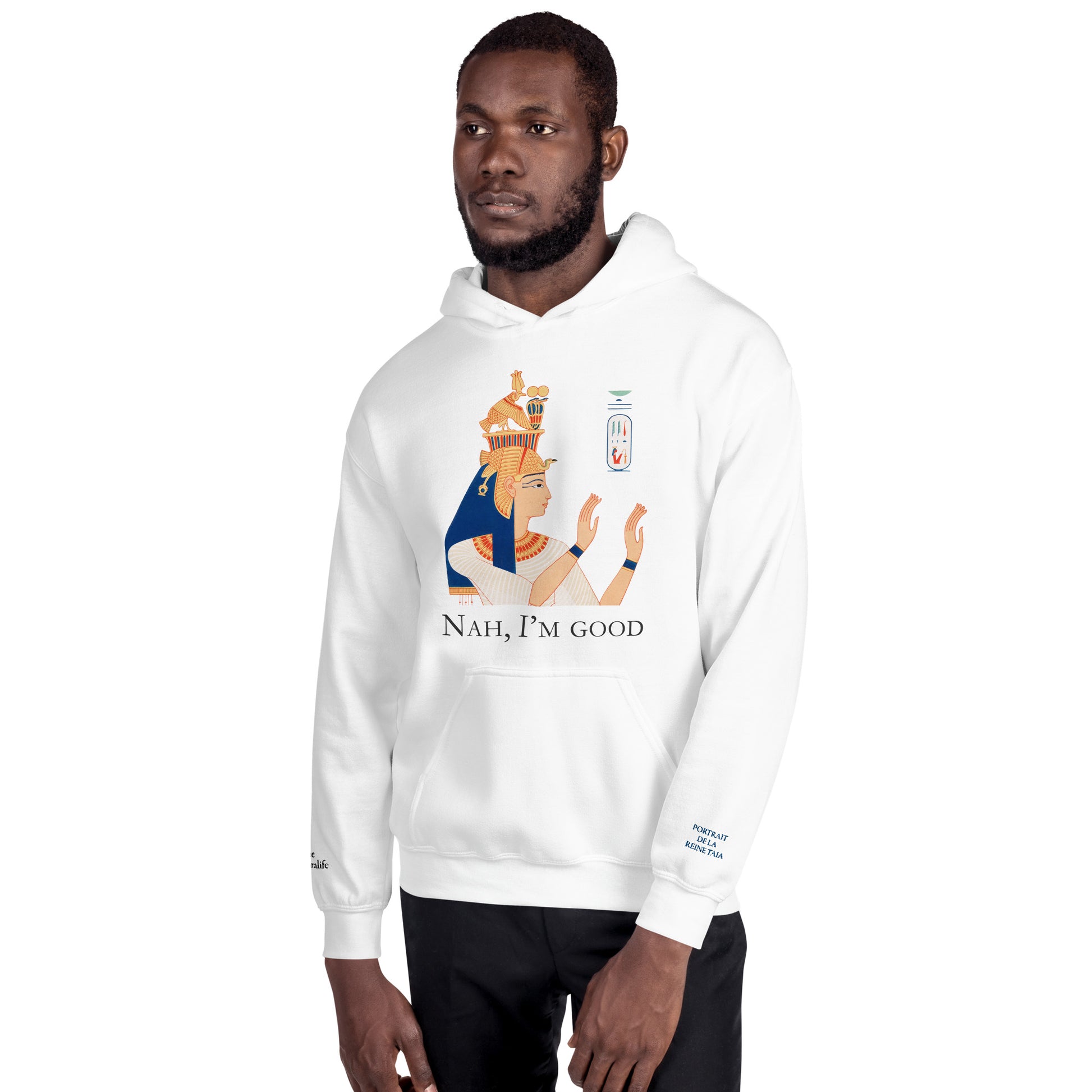 Unisex Hoodie -  Portrait of Queen Tiye, wife of Amenhotep III - The Culturalife