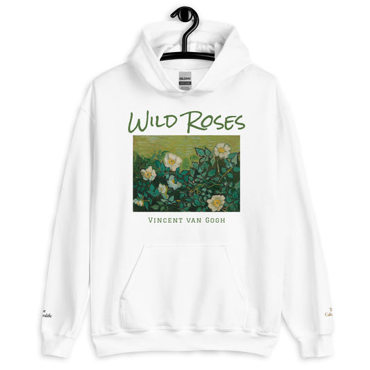 Unisex Hoodie - Wild Roses by Vincent van Gogh - The Culturalife