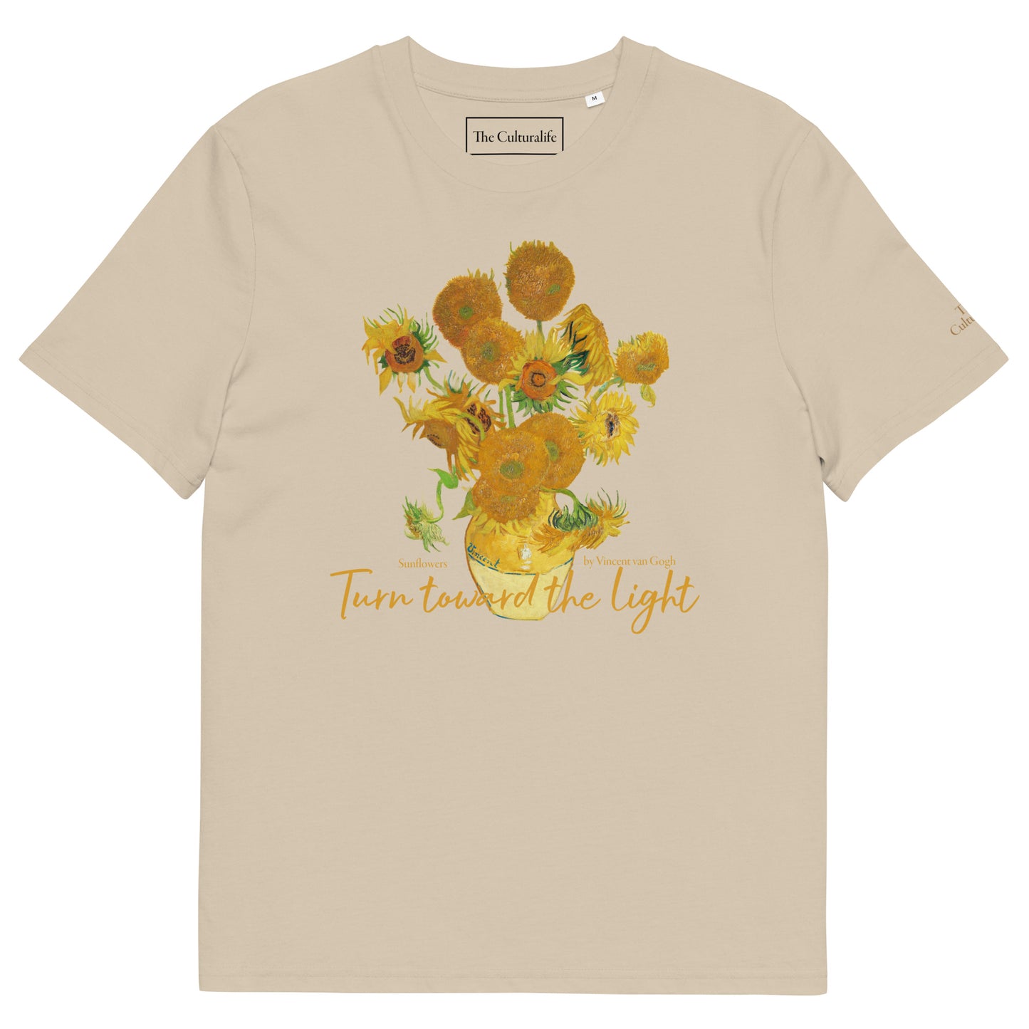 Unisex organic cotton t-shirt - Sunflowers by Vincent van Gogh