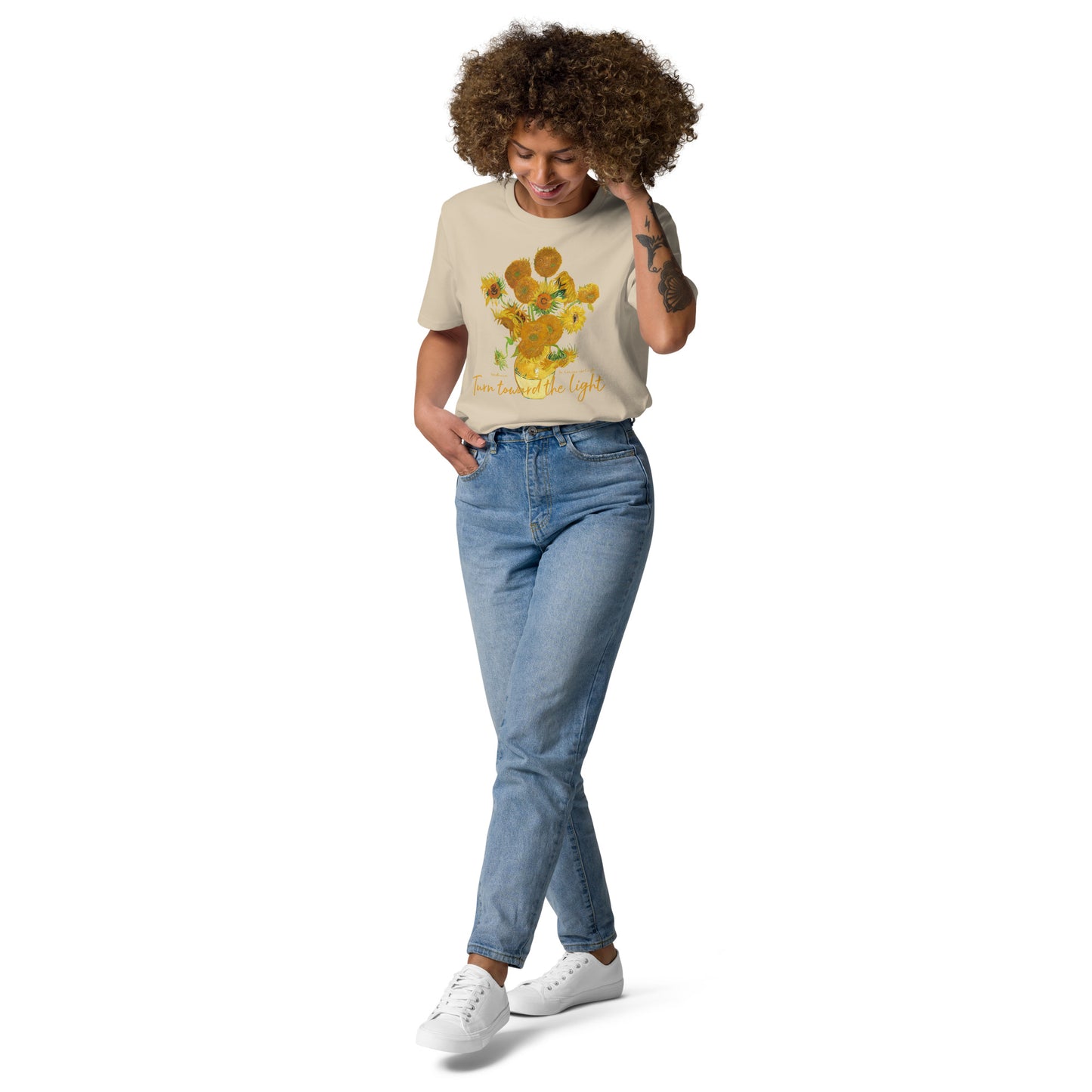 Unisex organic cotton t-shirt - Sunflowers by Vincent van Gogh