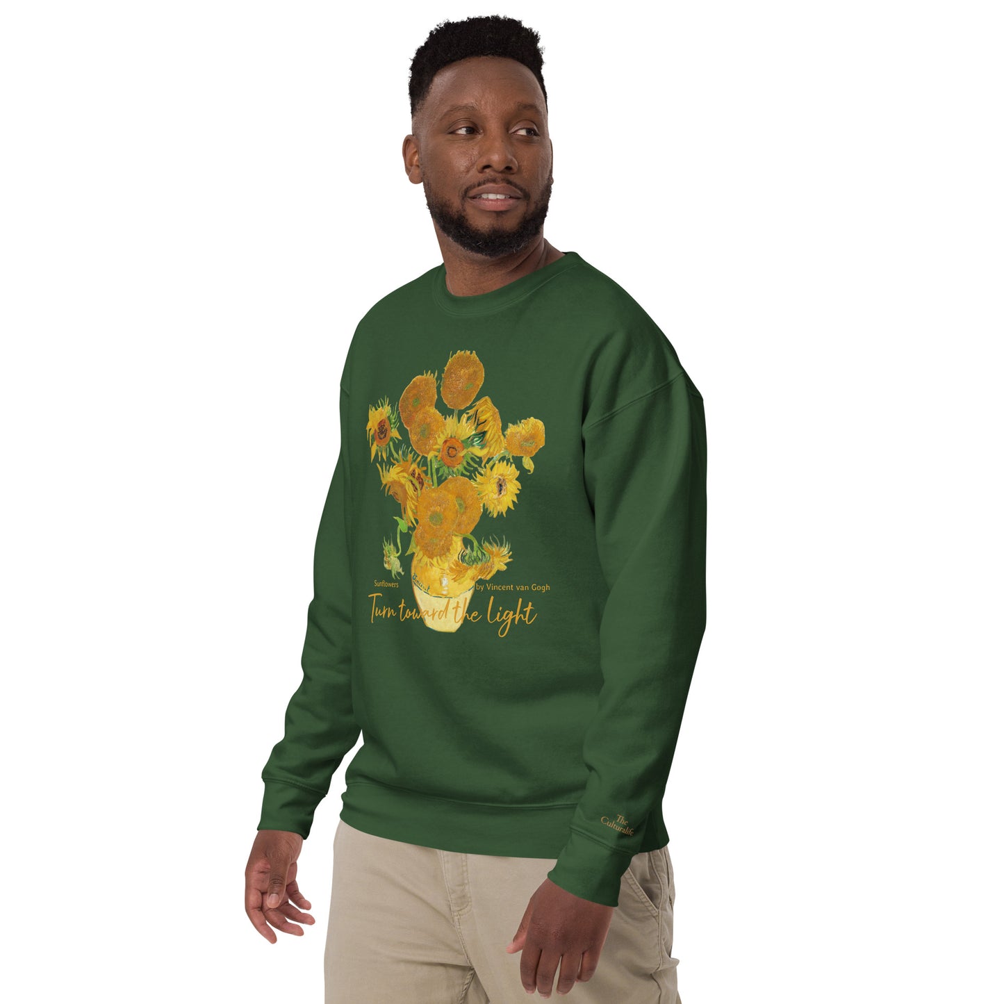 Unisex Premium Sweatshirt - Sunflowers by Vincent van Gogh - The CulturalifeApparel